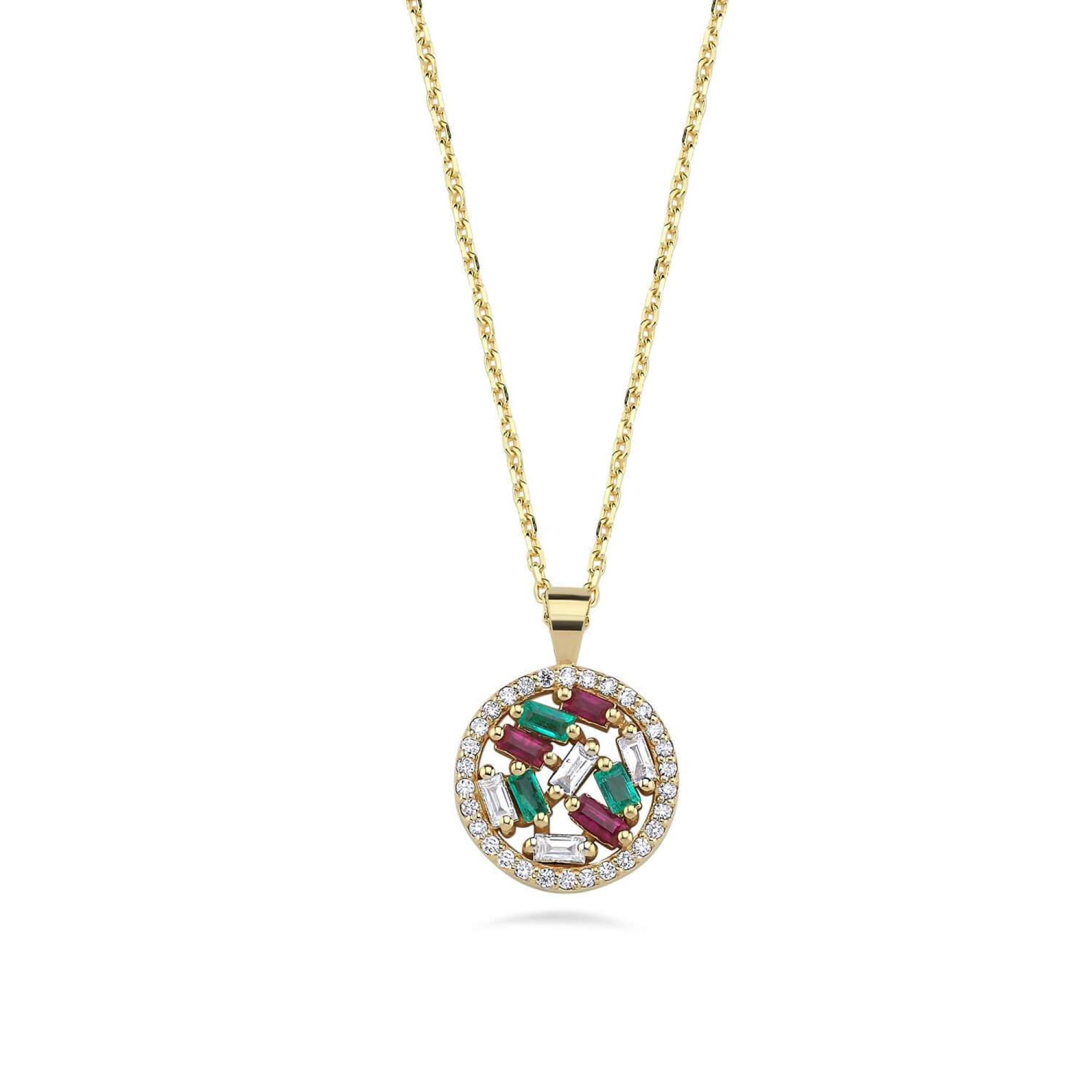 Orbit Pendant Necklace -14K