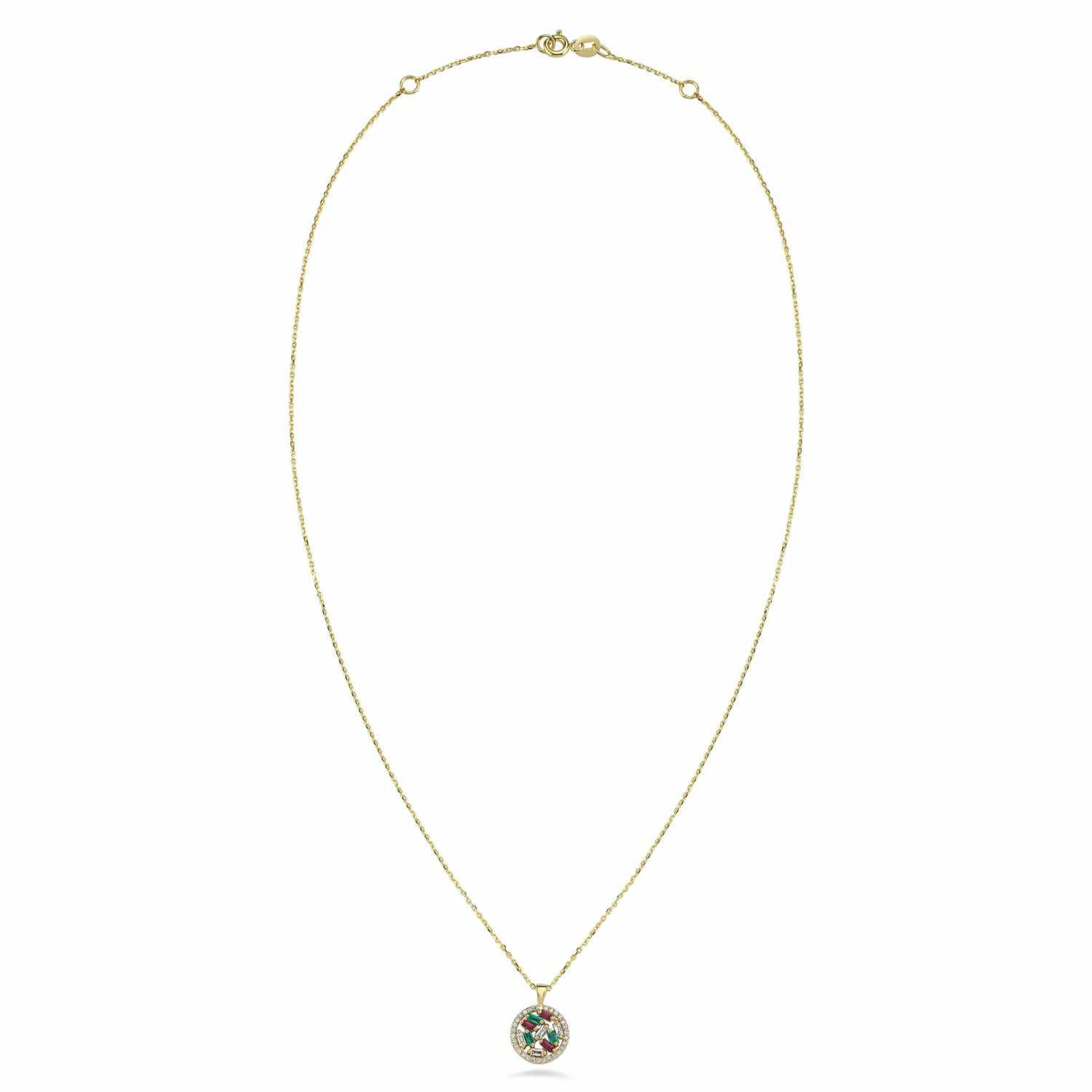 Orbit Pendant Necklace -14K