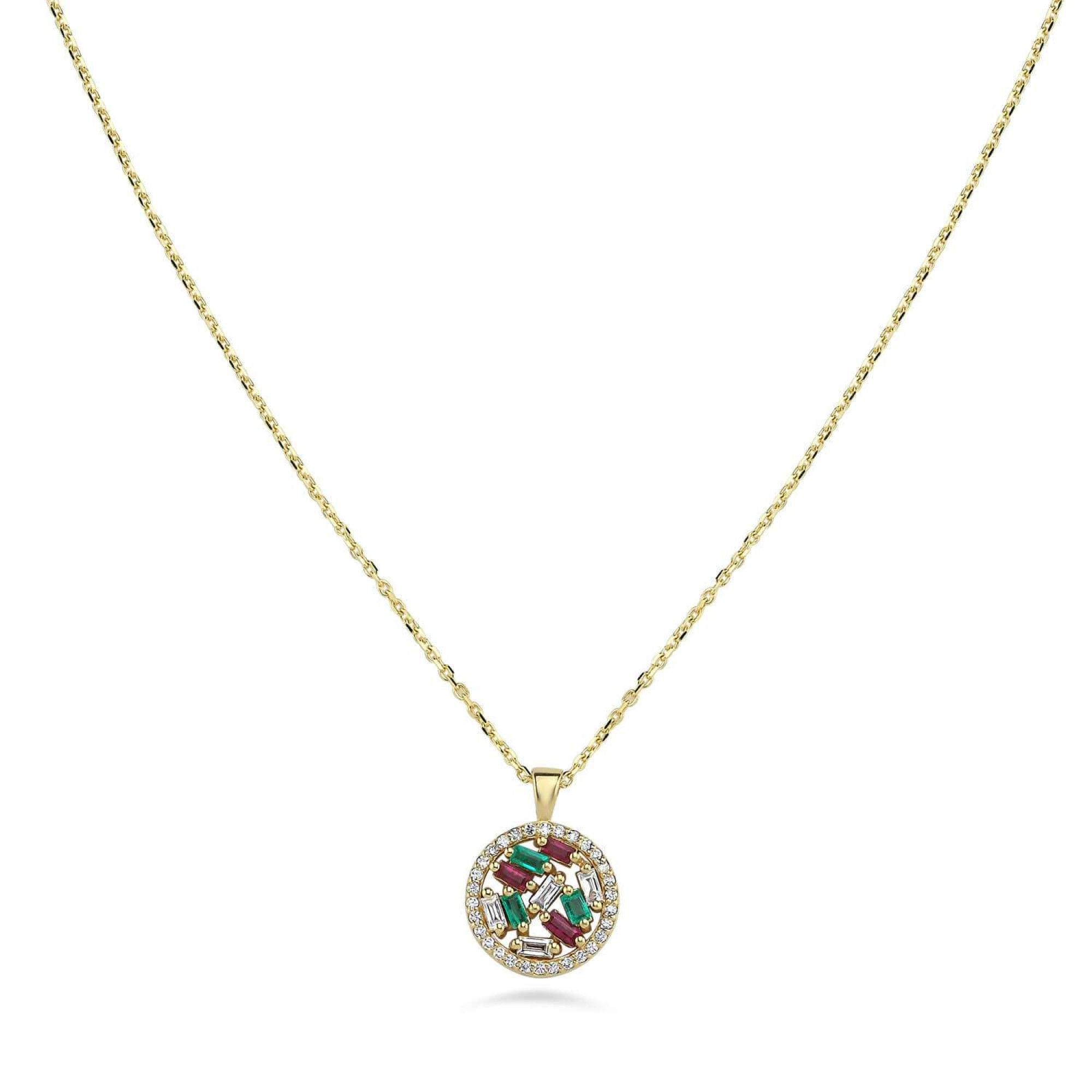 Orbit Pendant Necklace -14K